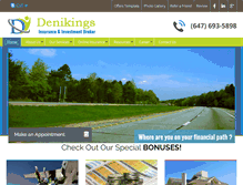 Tablet Screenshot of denikingsinsurance.com